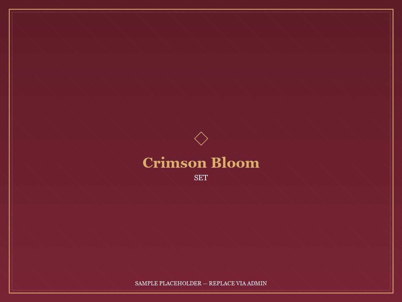Crimson Bloom three piece unstitched lawn suit — shirt, dupatta and trouser